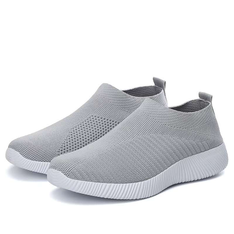 Women Vulcanized Shoes High Quality Women Sneakers Slip On Flats Shoes Women Loafers Plus Size 42 Walking Flat - Amazhona 