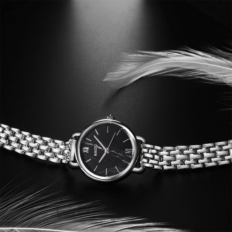 Women Watches New NAIDU Rose gold Silver Ladies Bracelet Watch womens quartz dress wristwatch feminino reloj mujer kol saati - Amazhona 