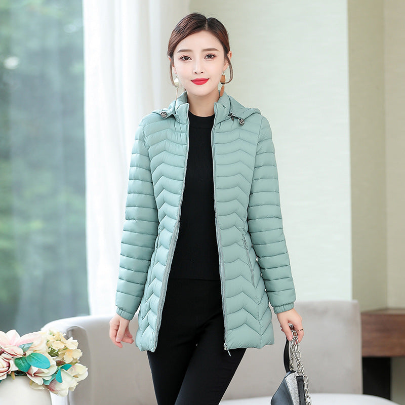 Women's Down Jacket Hooded Oversize Coat - Amazhona 