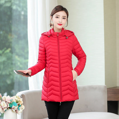 Women's Down Jacket Hooded Oversize Coat - Amazhona 