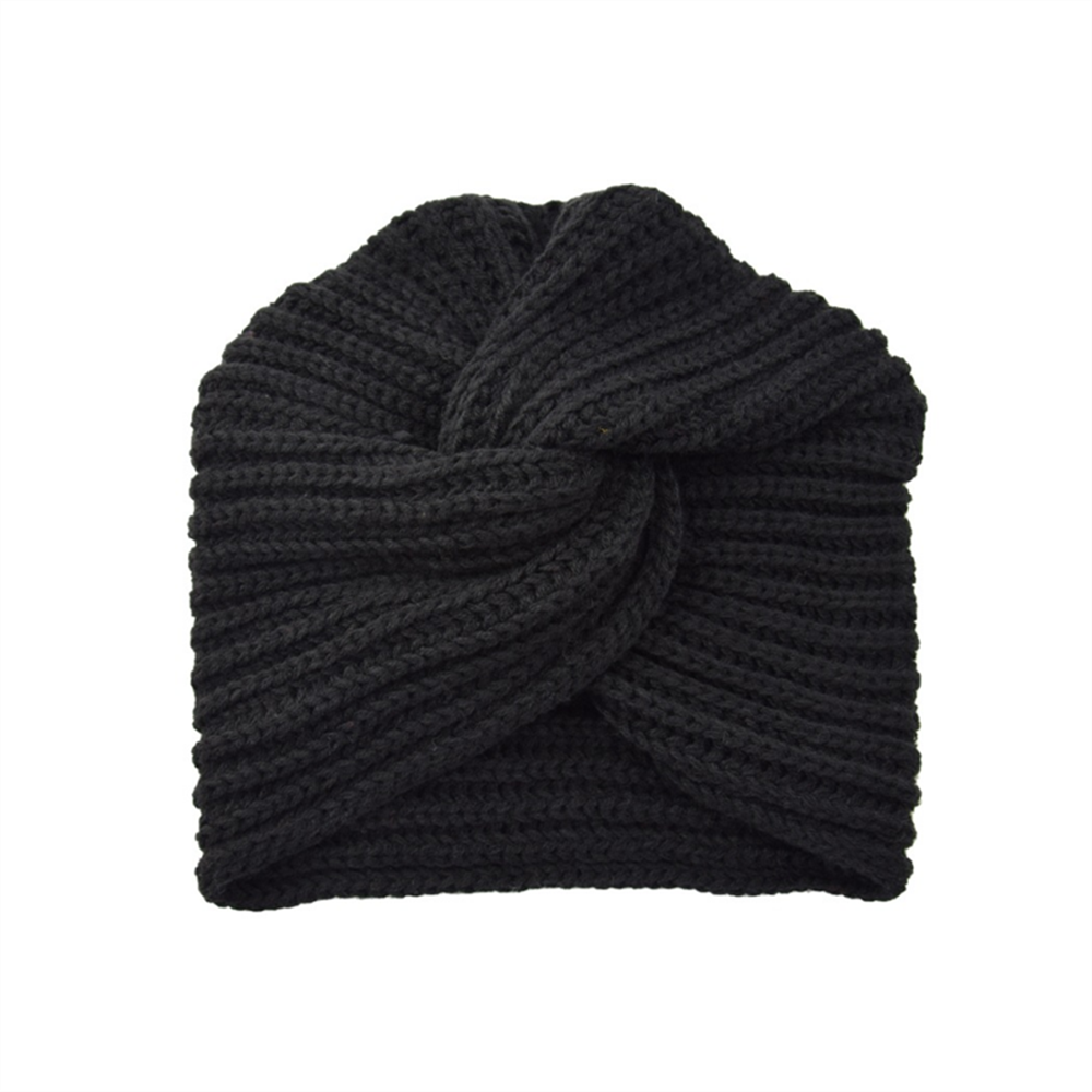 Women's Knitted Turban Hat Bohemia Cashmere Cross Wrap Head Lndian  Wool   Bonnet Turbante Cap - Amazhona 