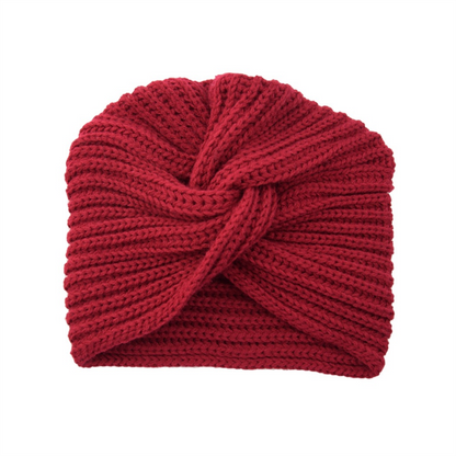 Women's Knitted Turban Hat Bohemia Cashmere Cross Wrap Head Lndian  Wool   Bonnet Turbante Cap - Amazhona 