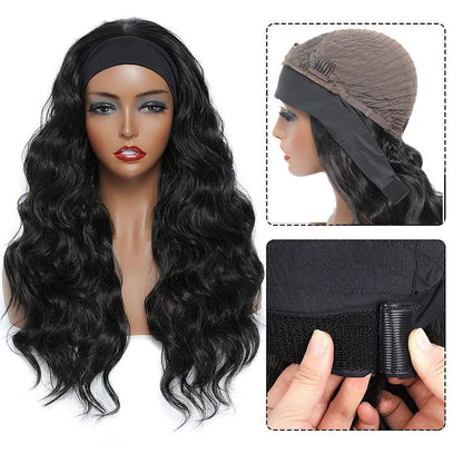 Women's New Ice Silk Hair With Head Cover Long Curly Wig - Amazhona 