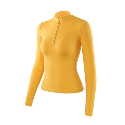 Women's Tight Fitness Exercise Long Sleeve Yoga Wear - Amazhona 