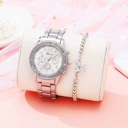 Women's Watches Geneva Classic Luxury Rhinestone Watch Women Watches Ladies Fashion Gold Watch Clock Reloj Mujer Montre Femme - Amazhona 