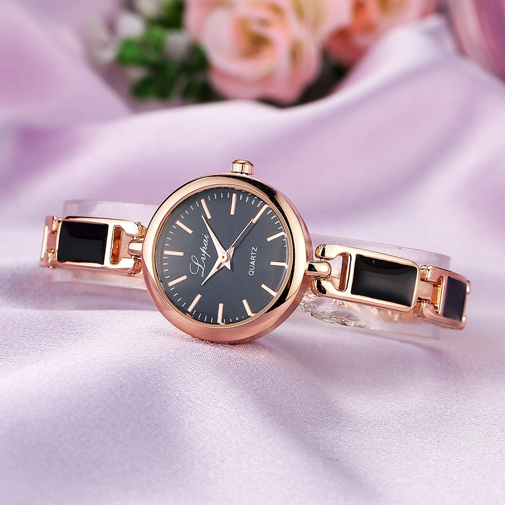 Women's Wristwatch Bracelet Watches Fashion Ladies Watchs Unisex Stainless Steel Rhinestone Quartz Wrist Reloj De Mujer - Amazhona 