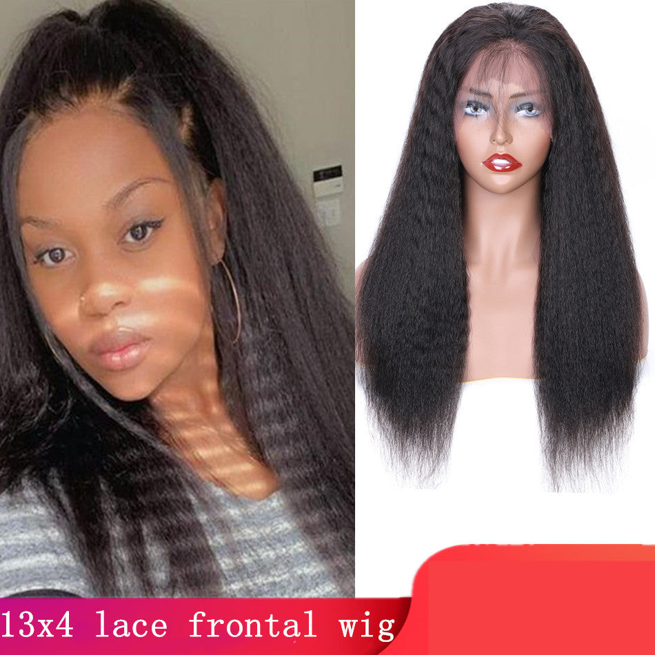 Yaki 13x4 Lace Frontal Wig Kinky Straight - Amazhona 