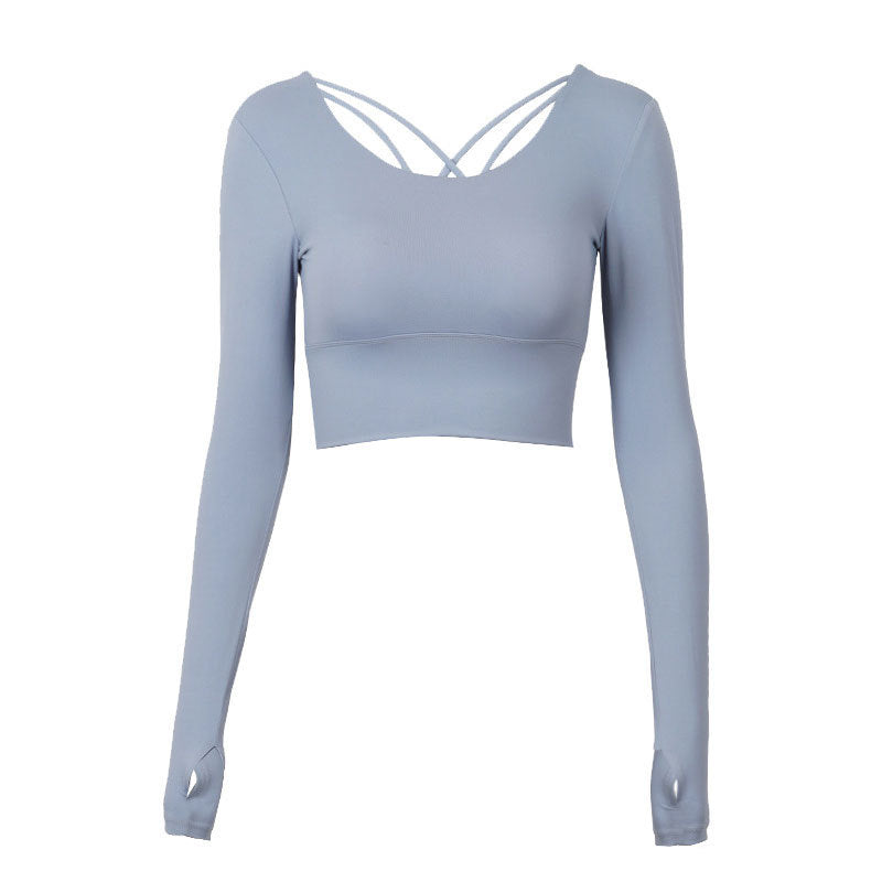 Yoga long sleeve with chest pad - Amazhona 