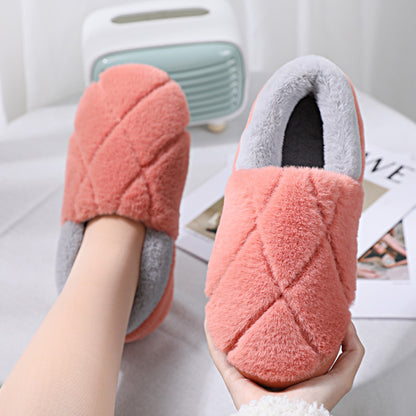 Simple Non-slip Woolen Floor Slippers With Soft Soles - Amazhona 