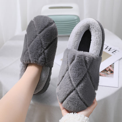 Simple Non-slip Woolen Floor Slippers With Soft Soles - Amazhona 