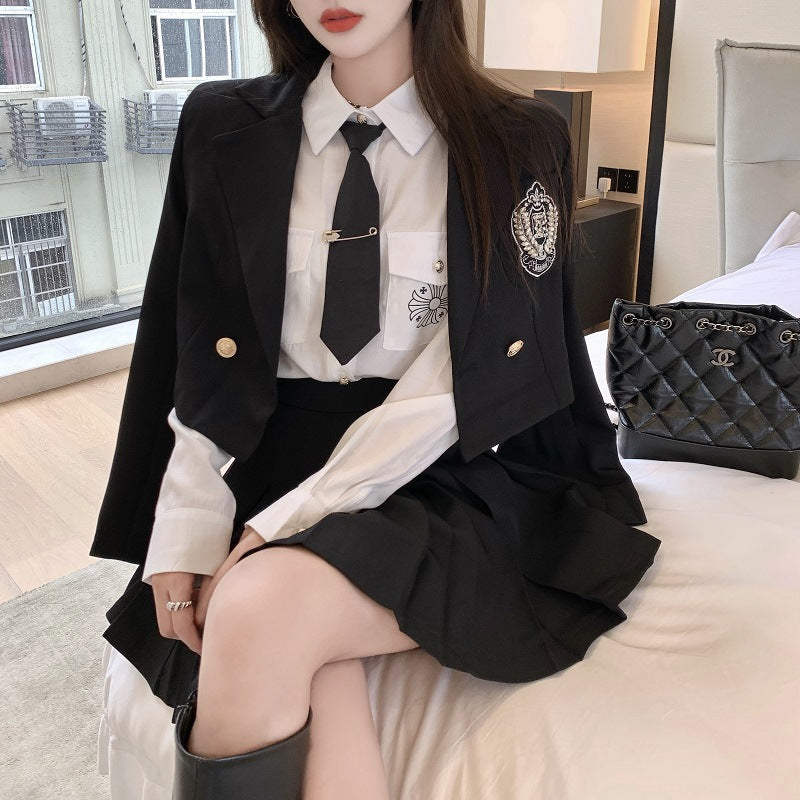 Autumn And Winter Short Jk Uniform Suit - Amazhona 