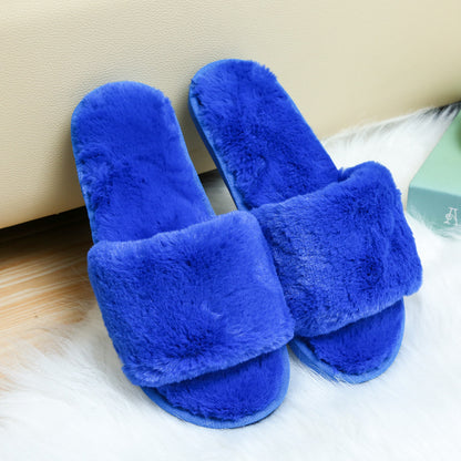 New Autumn And Winter Warm Soft Bottom Plush Slippers - Amazhona 