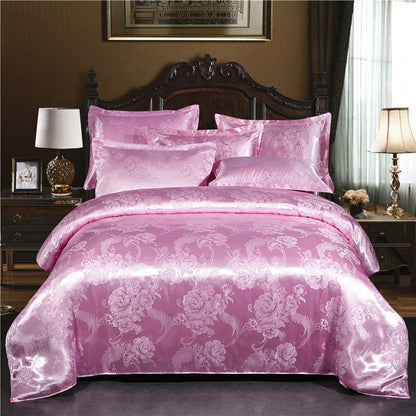 European Jacquard Quilt Cover Single And Double Silk - Amazhona 