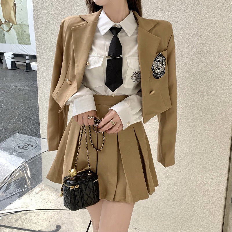 Autumn And Winter Short Jk Uniform Suit - Amazhona 