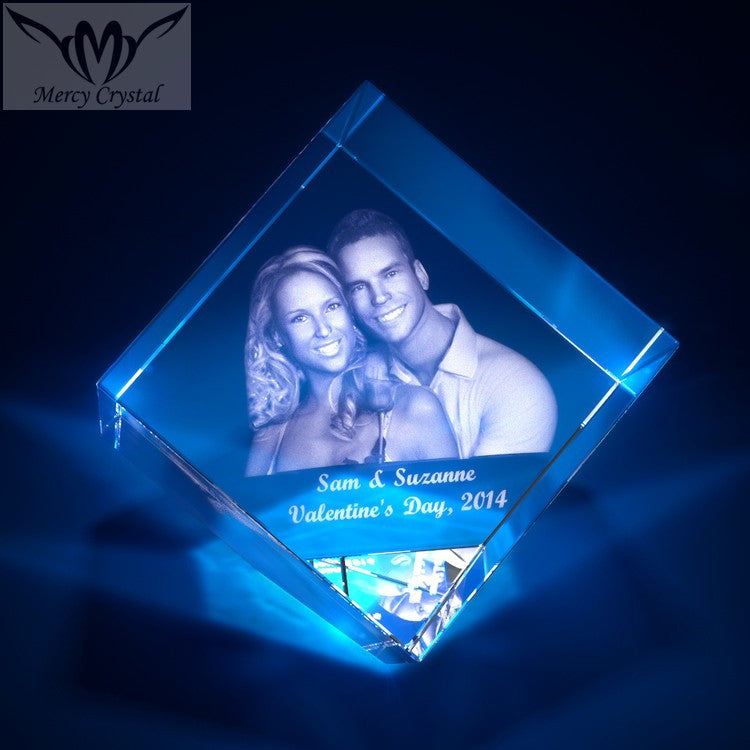 crystal  photo custom  laser engraving crystal sphere - Amazhona 