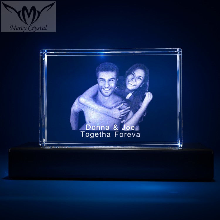 crystal  photo custom  laser engraving crystal sphere - Amazhona 