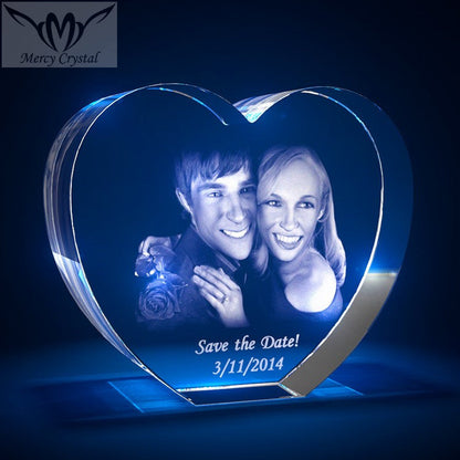 crystal  photo custom  laser engraving crystal sphere - Amazhona 