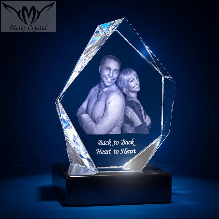 crystal  photo custom  laser engraving crystal sphere - Amazhona 