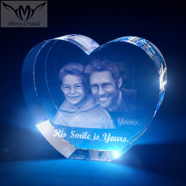 crystal  photo custom  laser engraving crystal sphere - Amazhona 