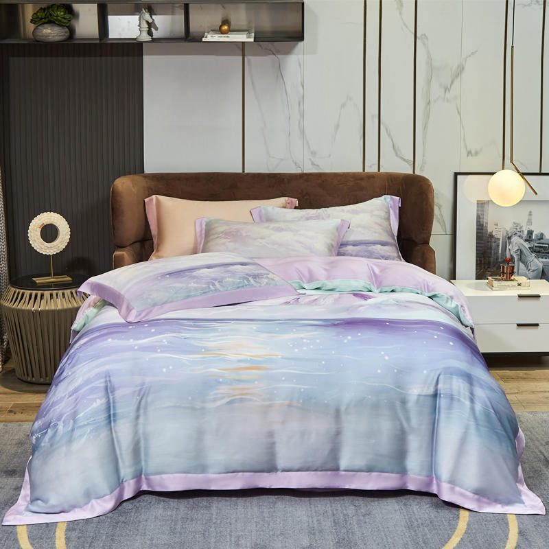 Tencel Four-piece Large Version Series Focus On High-end Bedding - Amazhona 