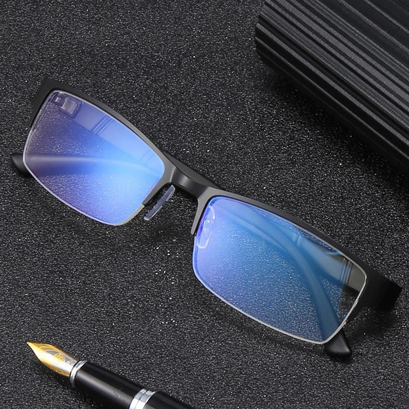 iboode Reading Glasses Men Women High Quality Half-frame Diopter Glasses Business Male Presbyopic Eyeglasses +1.0 1.5 2.0 2.5 4 - Amazhona 