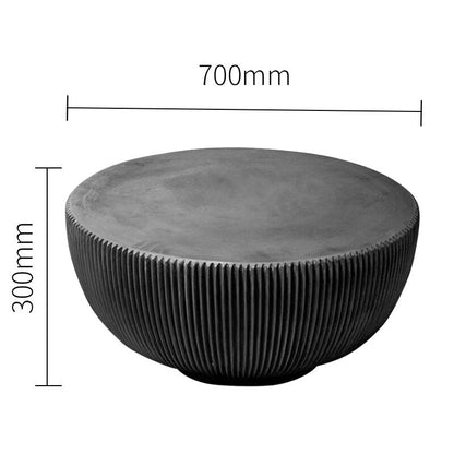 italian unique design fiberglass concrete tea table high small coffee tables living room furniture - Amazhona 