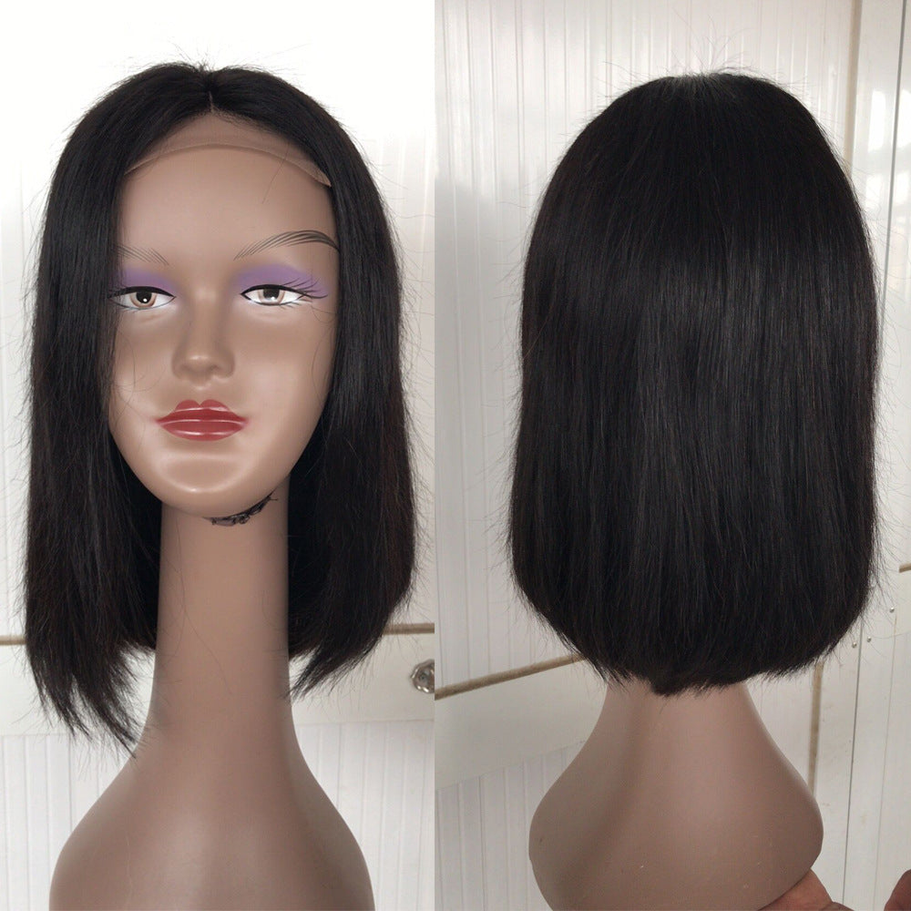 natural black straight hair wig - Amazhona 